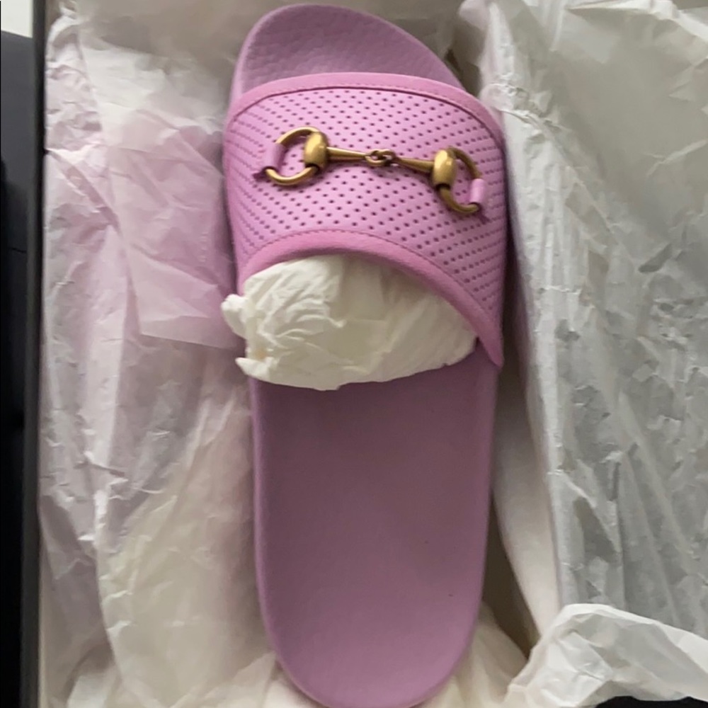 Gucci Horsebit-detailed Perforated Slides - Picture 2 of 4